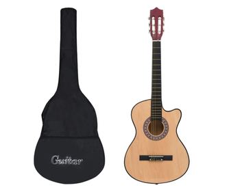 Set chitară acustică occidentală 12 piese, cu 6 corzi, 38"
