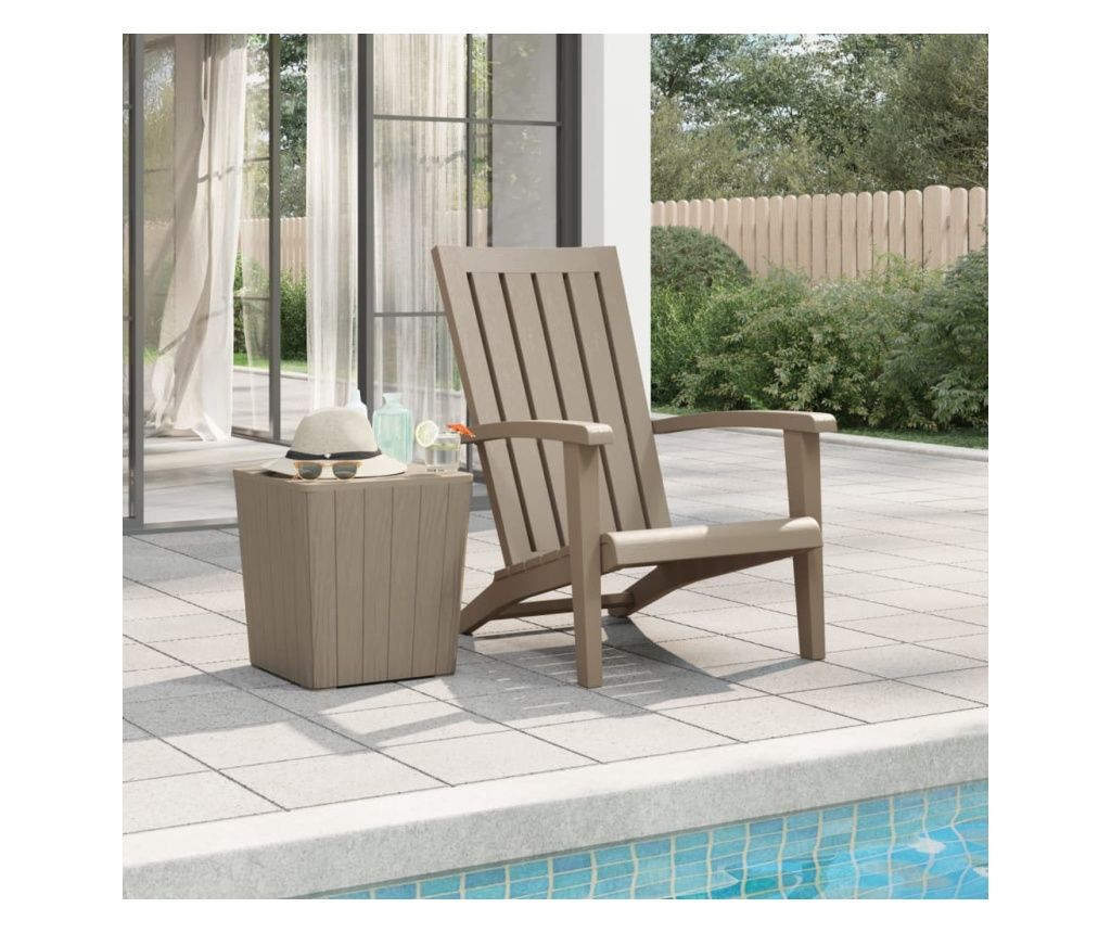 Adirondack kerti szk, vilgosbarna, polipropiln