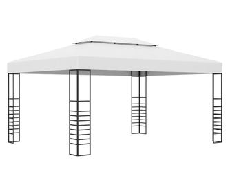 Kertpavilon, fehr, 4x3x2,7 cm, porszrt acl
