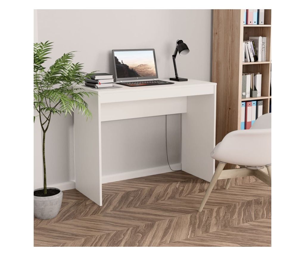 Birou, alb, 90 x 40 x 72 cm, PAL