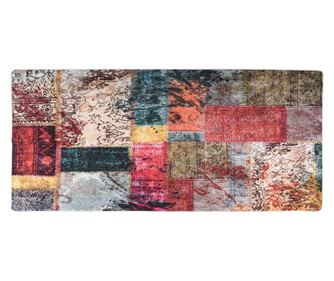 Covor lavabil, mozaic multicolor, 80x300 cm, antiderapant