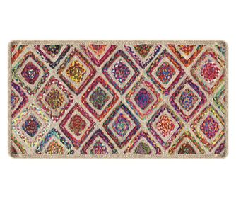 vidaXL Covor lavabil, multicolor, 80x150 cm