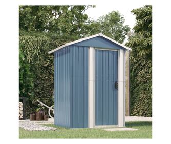 Αποθήκη Κήπου, Γκρι, 126x97.5x177 cm, Γαλβανισμένος Χάλυβας