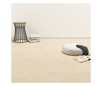 Plăci de pardoseală autoadezive, bej, 5,11 m², PVC