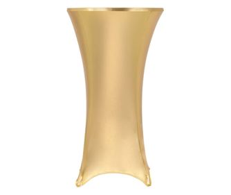 Huse elastice de masă, 2 buc., auriu, 80 cm