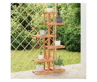 Suport pentru flori, 75x25x140,5 cm, lemn masiv de brad