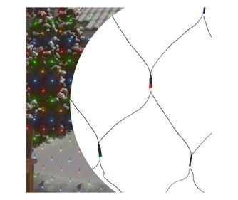 Plasă lumini Crăciun colorată 3x3 m 306 LED interior/exterior