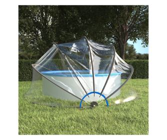 Cupolă pentru piscină, 467x234 cm, PVC, rotund