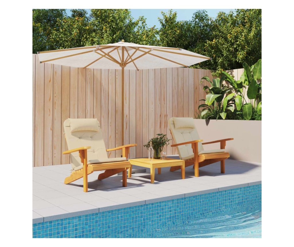 Adirondack székpárna, 2 db, bézs, Oxford textil