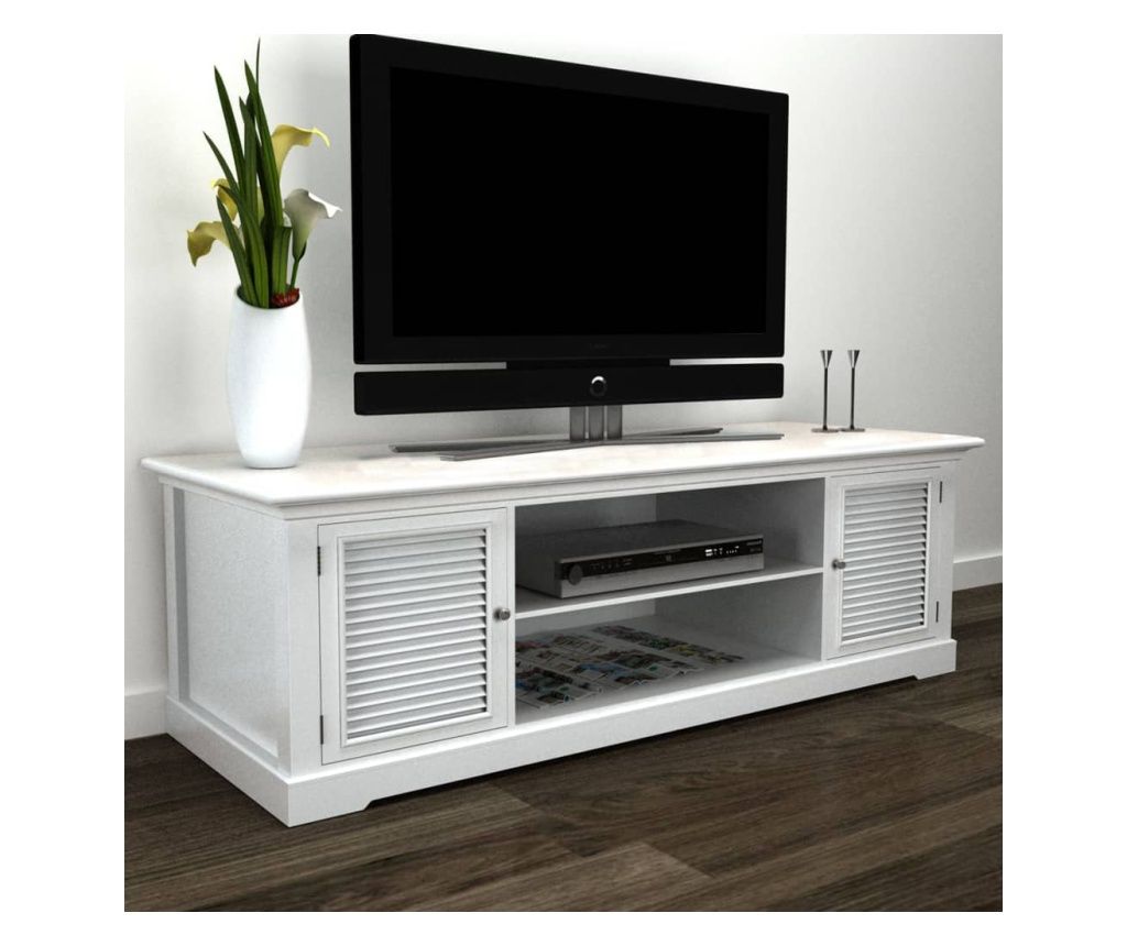 TV komoda, bela, les