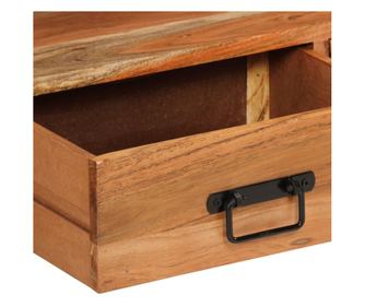 TV komoda, 120x30x45 cm, masivno drvo bagrema