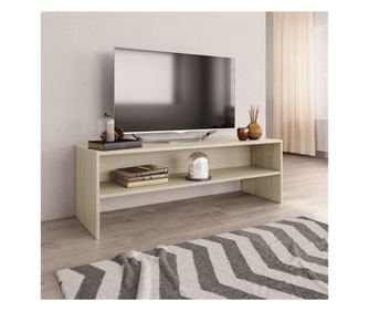 TV komoda, hrast Sonoma, 120 x 40 x 40 cm, iverica