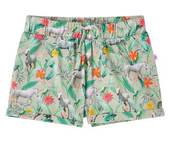 Pantaloni scurți de copii cu șnur, kaki, 104