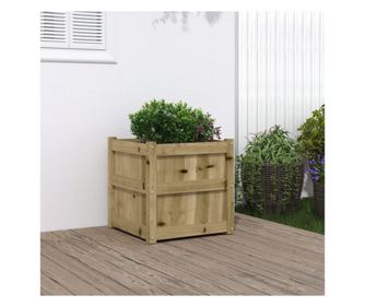 Градинска кашпа 50x50x50 см импрегниран бор