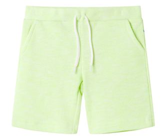 Pantaloni scurți pentru copii cu șnur, galben neon, 92