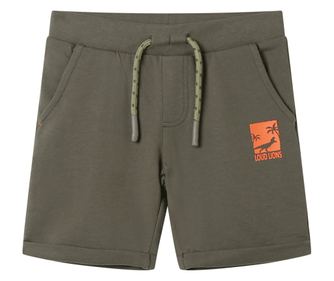 Pantaloni scurți pentru copii cu șnur, kaki închis, 140