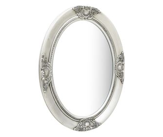 vidaXL Oglindă de perete în stil baroc, argintiu, 50 x 70 cm