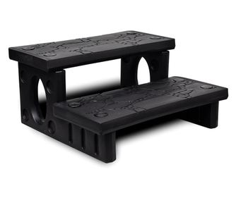 Trepte de spa, negru