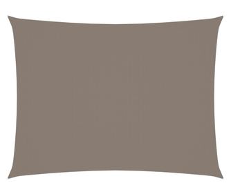 Taupe szrke napvitorla vszon 5x6 m tglalap alak oxford szvet