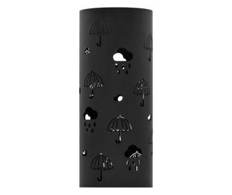 vidaXL Suport pentru umbrele, model umbreluțe, oțel, negru