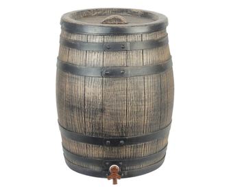 Варел за дъжд, имитация на дърво, 120 л, 50,5x66 см, кафяв