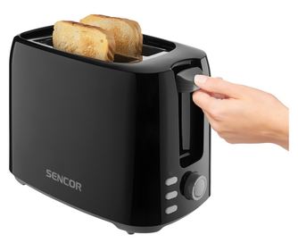 Тостер SENCOR STS 2607BK, 750W, 7 степени, Черен - Код G5486