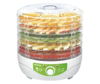 Уред за сушене на плодове SENCOR SFD 790WH, 250W, 5 поставки за сушене, Бял - Код G5478