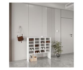 Pantofar haaus Tisso, 20 Rafturi, Alb, 104 x 30 x 100 cm