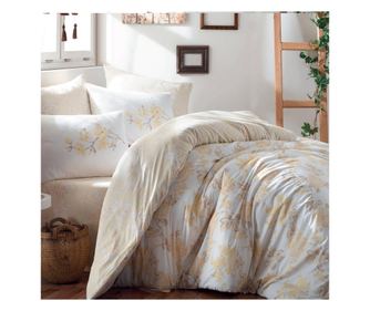 Луксозен спален комплект HB Alise Yellow 100% cotton , Ranforce