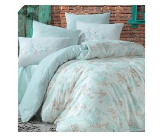 Луксозен спален комплект HB Alise Green 100% cotton , Ranforce