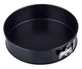 Forma tort 21cm, baza detasabila, invelis antiaderent, negru, SNB