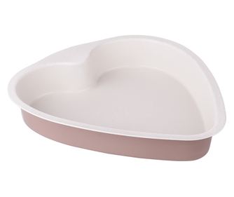Forma copt tort 29x26.5x4cm, forma inima, invelis antiaderent Caffe Creme, SNB