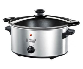 Slow Cooker Russell Hobbs Cook 22740-56, 160 W, 3.5 l, 2 programe, Conservarea căldurii, Inox