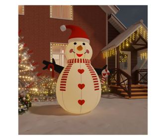 Napihljiv snežak z LED lučkami, 300 cm