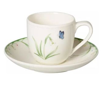 Чаша И Чинийка За Еспресо Villeroy & Boch Colourful Spring, 100Мл