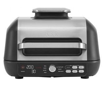 Ninja Foodi MAX PRO AG651EU Elektromos Grill, 2460W, 3.8L, Grill & Air Fryer Funkció, Ciklon Levegő, Smart Cook, Fekete/Rozsdame