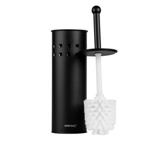 Четка за тоалетна Kinghoff KH 1812, 39.5см, Черна стомана