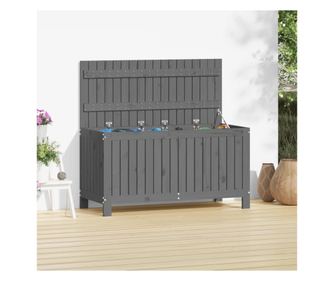 Kertszeti troldoboz, szrke, 115x49x60 cm, tmr fenyfa