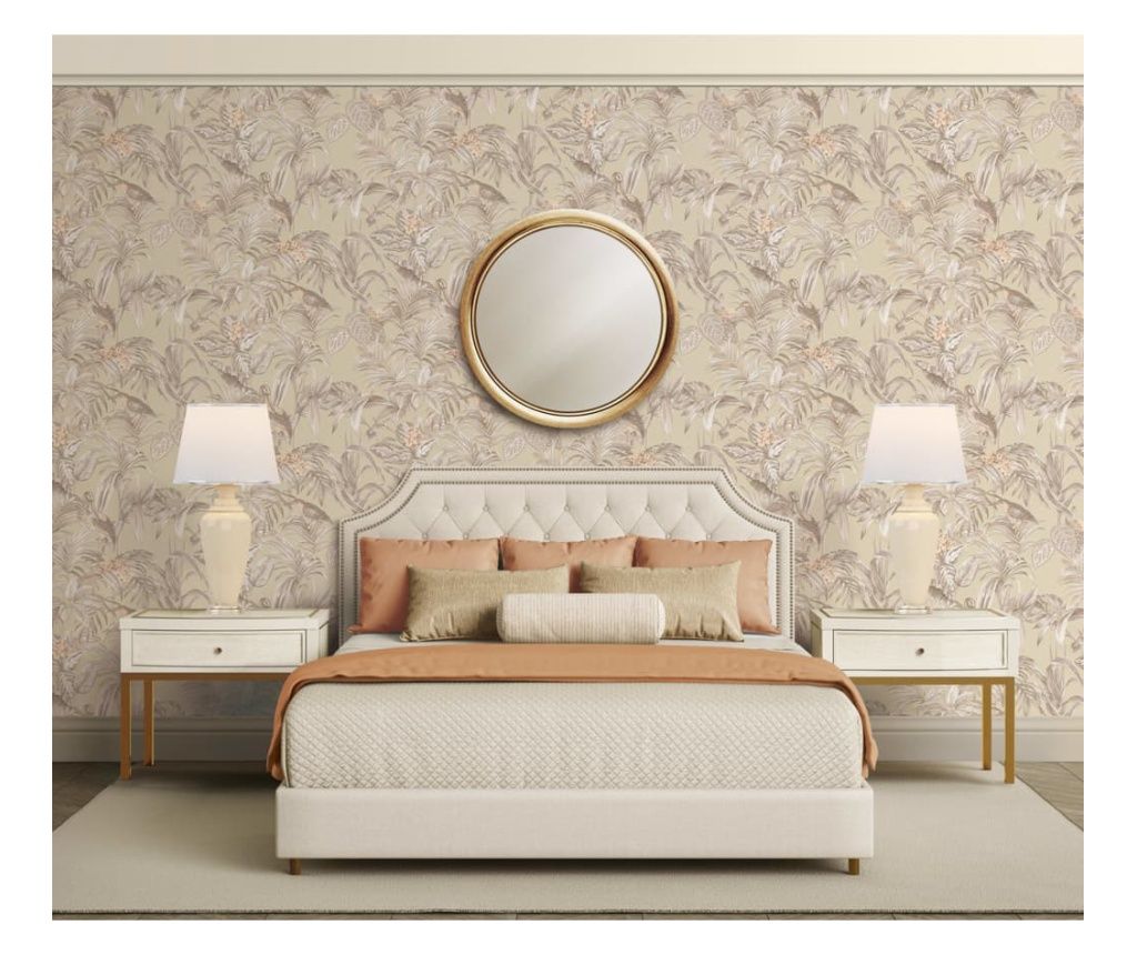 DUTCH WALLCOVERINGS Tapeta Bird of Paradise, krem