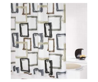 Перде за душ RIDDER Pattern Brown, 180 x 200 см