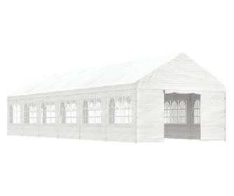 Fedett pavilon, fehr, 13,38x4,08x3,22 m, polietiln