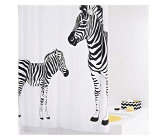 ПЕРДЕ ЗА ДУШ RIDDER Zebra, 180 x 200 cm