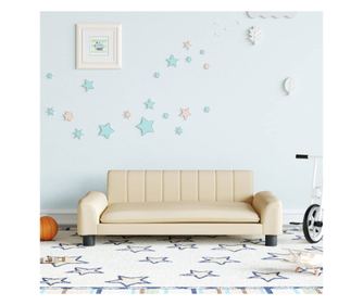 Dječja sofa, krem, 90x53x30 cm, tekstilni materijal