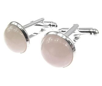 Butoni camasa cuart roz natural 12 mm