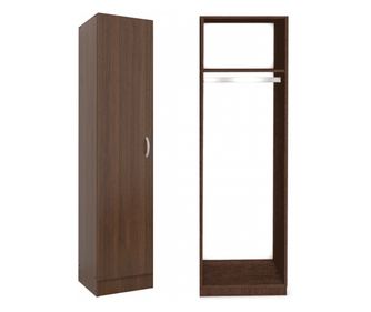 Dulap Tip Soldat cu Polita si Bara de Haine 200X45X45 Culoare Wenghe din Pal de 18mm si Cant ABS