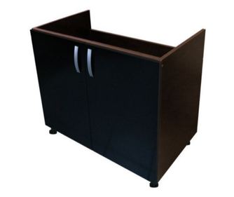 Masca Pentru Chiuveta cu 2 Usi Wenge 80x87x50 cm din Pal de 18 mm si Cant ABS