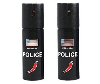 Set od 2 spreja za paralizu čilija američke policije, IdeallStore®, 60 ml, kutija uključena