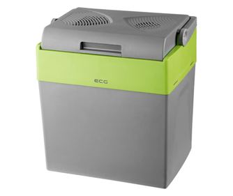 Lada frigorifica auto cu functie de incalzire si racire ECG AC 3022 HC Dual, 28 L, 12V, 230V, mod ECO, gri/verde