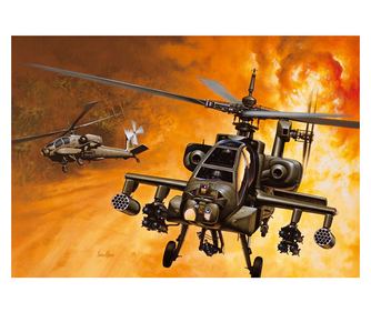 Italeri 0159 AH-64A Apache Támadó helikopter műanyag modell (1:72)