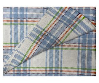 PĂTURA DE BUMBAC CULOARE ALBASTRU